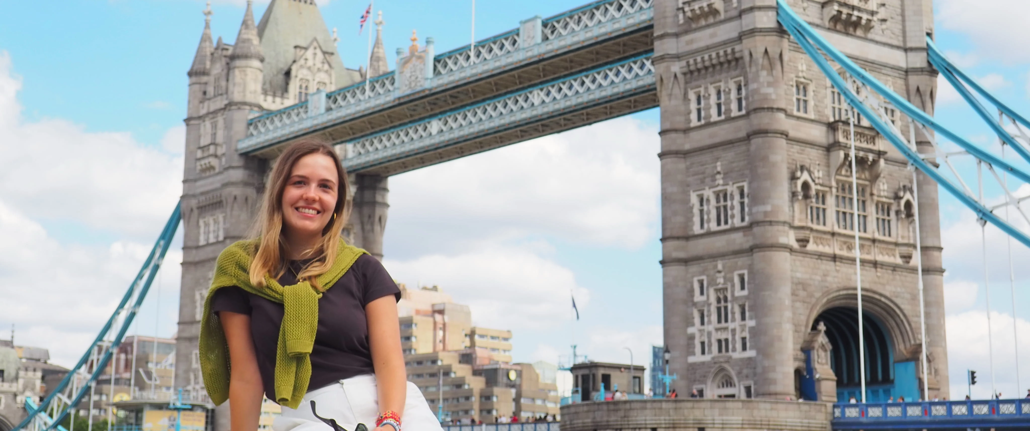 Beatriz at Tower Bridge, London