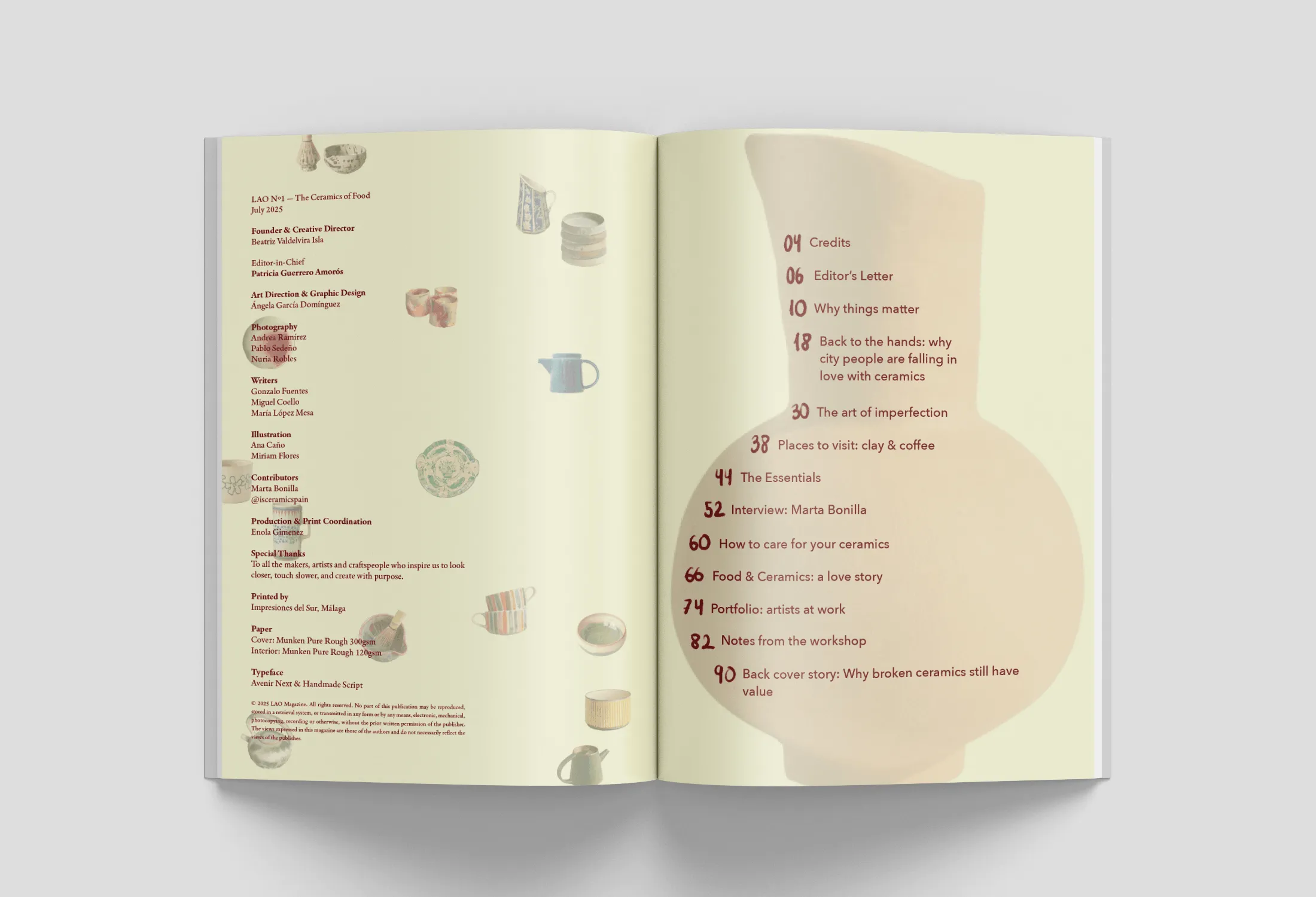 LAO Magazine table of contents