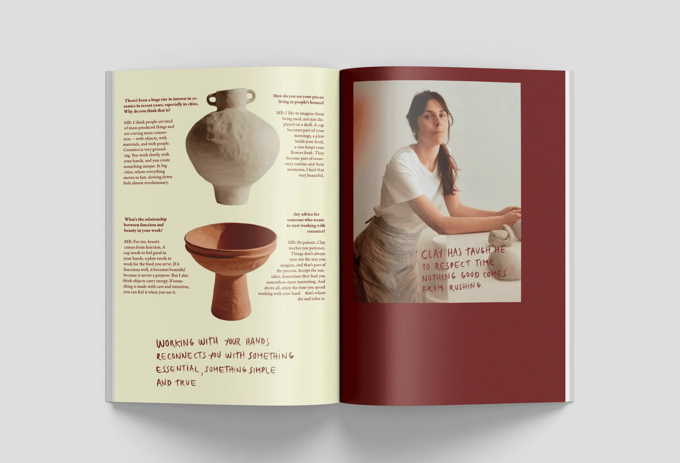 LAO Magazine interview spread