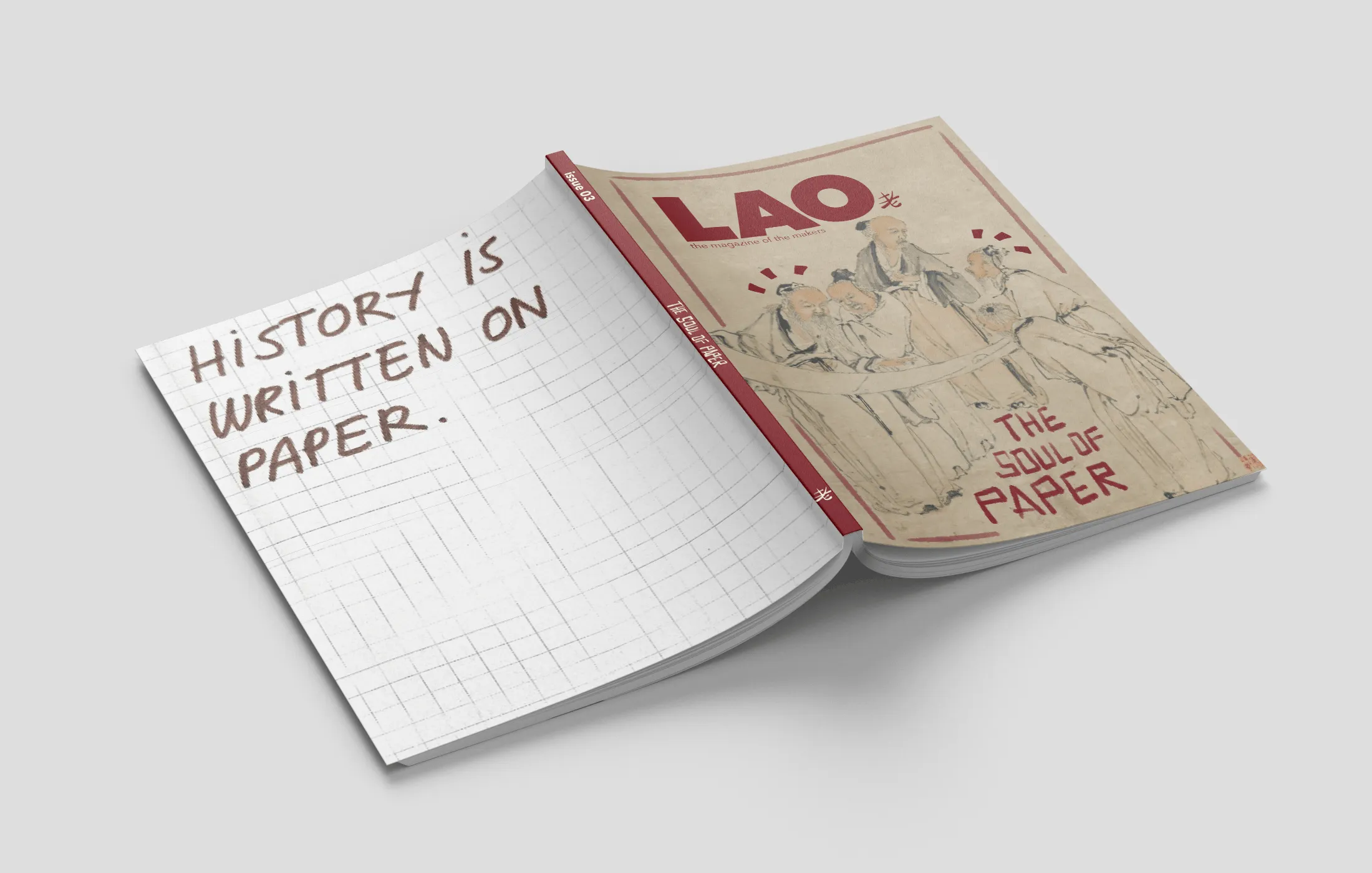 LAO Magazine The Soul of Paper edition spread