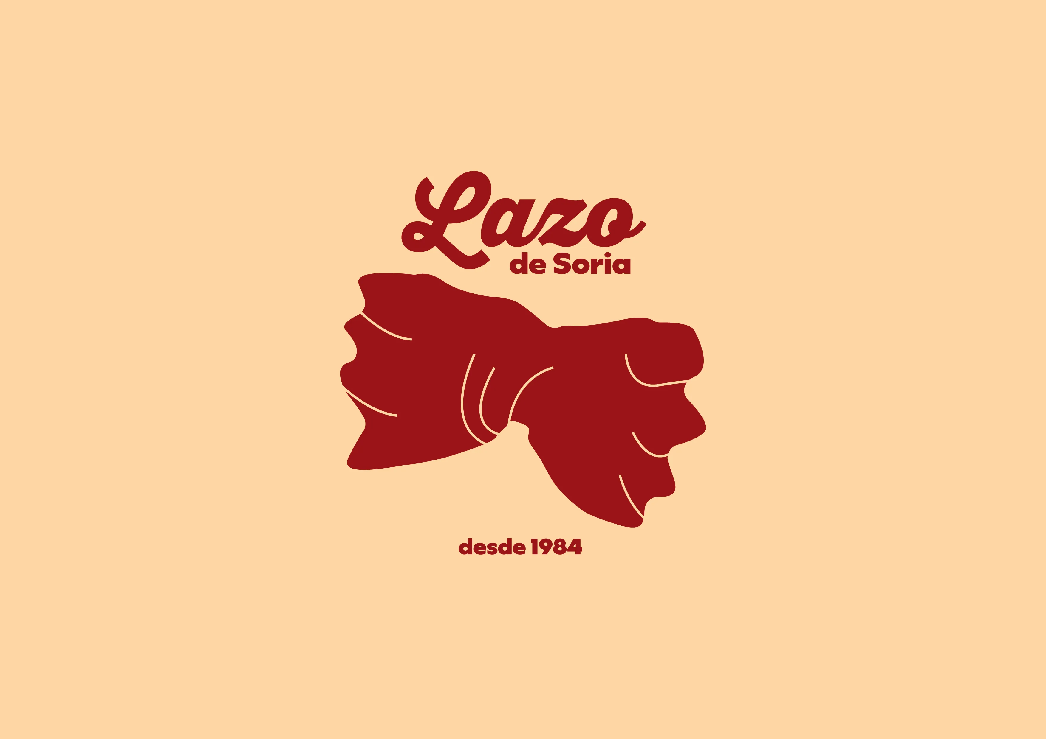 Lazos de Soria logo on red