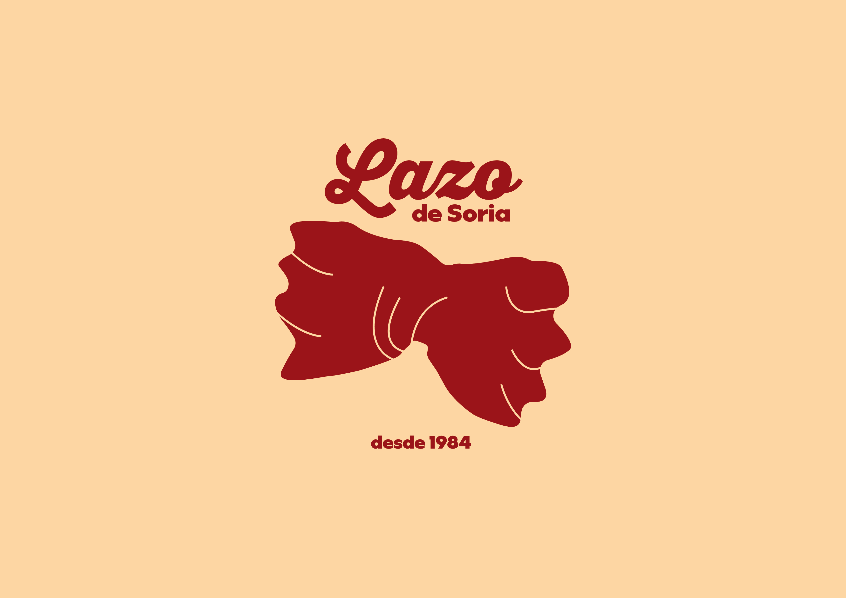 Lazos de Soria logo on red